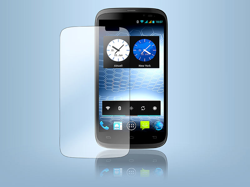 simvalley MOBILE Displayschutzfolie für Smartphone SPX-24.HD; Scheckkartenhandys Scheckkartenhandys Scheckkartenhandys 