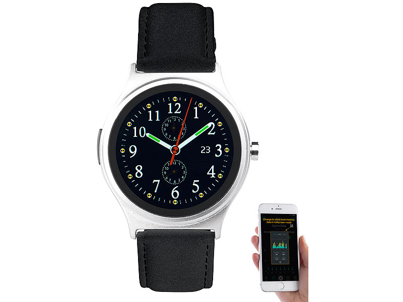 ; Handy-Smartwatches mit Bluetooth für Android und iOS 