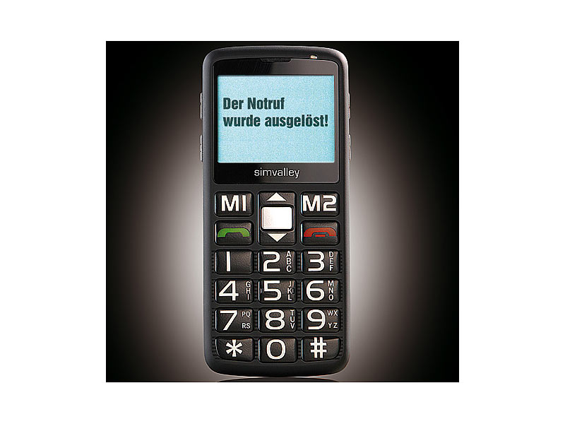 simvalley MOBILE Komfort-Telefon "XL-915" (refurbished); Android Smartphones, Scheckkartenhandys 