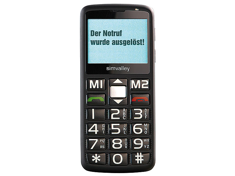 simvalley MOBILE Seniorenhandy XL-915 mit Garantruf, SIM-lock-frei; Android Smartphones, Scheckkartenhandys Android Smartphones, Scheckkartenhandys 