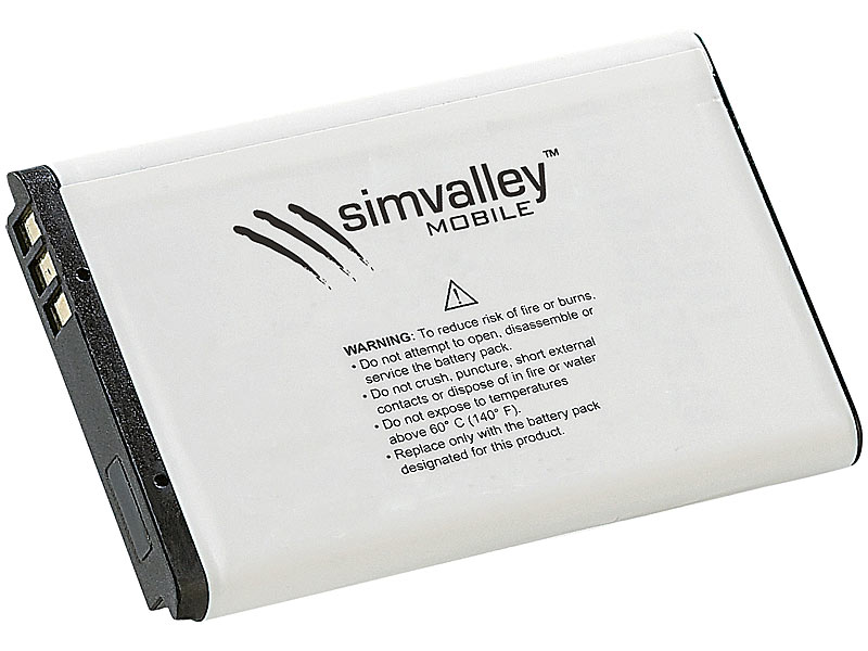 simvalley MOBILE Reserve-Akku 700 mAh für XL-915 V2; Scheckkartenhandys Scheckkartenhandys Scheckkartenhandys 