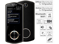 simvalley MOBILE Mobiler Echtzeit-Sprachübersetzer, 75 Sprachen, mit Kamera, 4G & WLAN; Notruf-Handys Notruf-Handys Notruf-Handys Notruf-Handys 