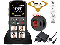 simvalley MOBILE Senioren-Handy, Garantruf Premium, GPS-Ortung, 4 Kurzwahl-Foto-Tasten