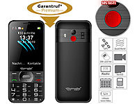 simvalley MOBILE Komforthandy mit Garantruf Premium, XL-Farbdisplay, GPS-Tracking & App; Notruf-Handys Notruf-Handys 