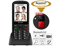 simvalley MOBILE Komfort-Handy mit Garantruf Premium, Bluetooth & XXL Farb-Display; Notruf-Handys Notruf-Handys Notruf-Handys 