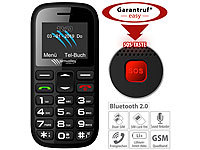 simvalley MOBILE Dual-SIM-Komfort-Handy mit Garantruf Easy, Bluetooth und Taschenlampe; Android-Smartphones, Scheckkartenhandys Android-Smartphones, Scheckkartenhandys 