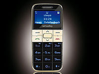 simvalley MOBILE Komfort-Mobiltelefon "Easy-5" gold (refurbished)