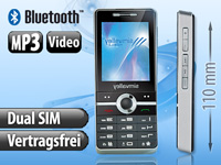 simvalley MOBILE Dual-SIM Multimedia-Handy SX-340 MUSIC VERTRAGSFREI; Notruf-Handys 