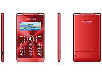 simvalley MOBILE Mini-Handy RX-380 "Pico X-SLIM RED" VERTRAGSFREI