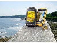 simvalley MOBILE Dual-SIM-Outdoor-Smartphone SPT-800 3G, gelb