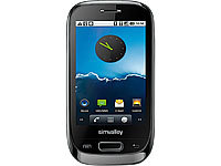 simvalley MOBILE Dual-SIM-Smartphone mit Android 2.2 "SP-60 GPS", WLAN (refurbished); Scheckkartenhandys 