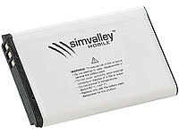 simvalley MOBILE Reserve-Akku für Handy SX-305/345/350 und Scanner SD-1600, 600 mAh