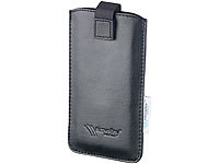 simvalley MOBILE Schutztasche für Smartphones bis 4,7" Display-Diagonale, schwarz; Scheckkartenhandys Scheckkartenhandys 