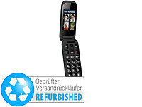 simvalley MOBILE Notruf-Klapphandy, Garantruf Premium, 2 Displays, Versandrückläufer; Scheckkartenhandys, Android-Smartphones Scheckkartenhandys, Android-Smartphones 