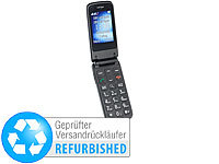 simvalley MOBILE Notruf-Klapp-Handy mit Garantruf Premium, Dual-SIM (Versandrückläufer); Notruf-Handys 
