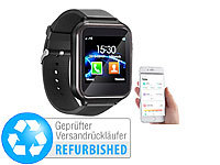 simvalley MOBILE 2in1-Handy-Uhr & Smartwatch für Android (Versandrückläufer)